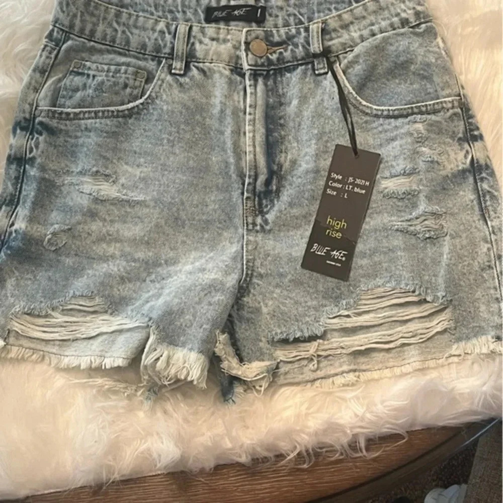 Blue Age Denim Shorts - Picture 6 of 6
